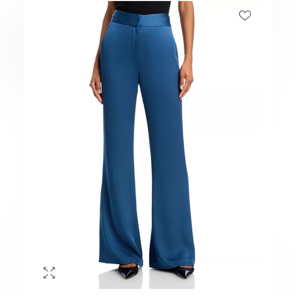 Veronica Beard Pants - Veronica Beard Lebone High-Rise Flared Pants in Blue Stone sz 2